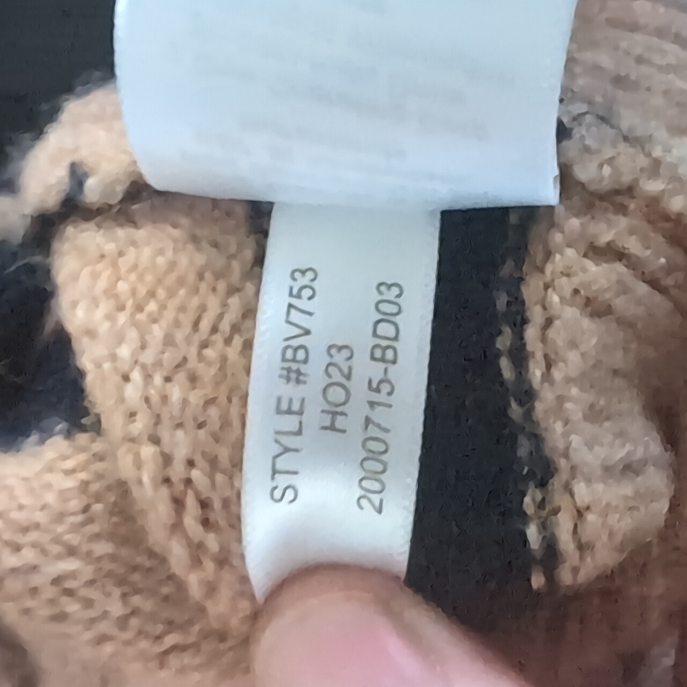 J. Crew Camel and Black Striped Cowl Neck Sweater - Picture 5 of 7
